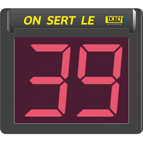 Afficheur seul à 2 chiffres avec segments lumineux LED (disponible en 6 couleurs)