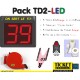 PACK Minipoint LED "Onde Radio" pour gestion de file d'attente, Spécial Commerces Alimentaires.