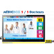 PACK MÉDICBOX 5 - Gestion d'attente Services Médicaux configurable de 1 à 5 Médecins - Ecran TV NON Fourni