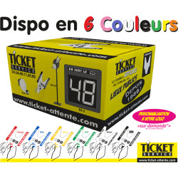 Carton de 80 000 tickets numérotés à bandes de Couleurs disponible en 6 couleurs