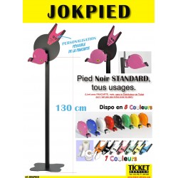 JOKPIED - Pied mobile Noir STANDARD (130 cm) pour Distributeur de Tickets - Distributeur NON INCLUS