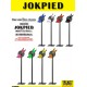 JOKPIED - Pied mobile Noir STANDARD (130 cm) pour Distributeur de Tickets - Distributeur NON INCLUS