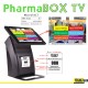 PACK PharmaBOXTV-MT/12 de gestion d'attente pour PHARMACIES, configurable de 1 à 12 Caisses - Ecran TV NON Fourni