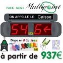 PACK MULTIPOINT MD21 (2+1) - Gestion d'attente pour PHARMACIES, configurable jusqu' à 09 Caisses