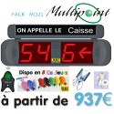 PACK MULTIPoint MD21 - Gestion d'attente pour Services PUBLIC, configurable jusqu' à 09 Guichets