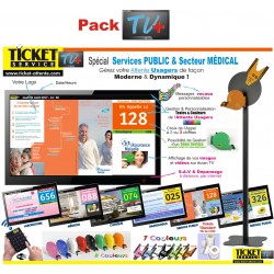 PACK TV+ - Gestion de file d'attente pour Services Publics et Administration - Ecran TV NON Fourni